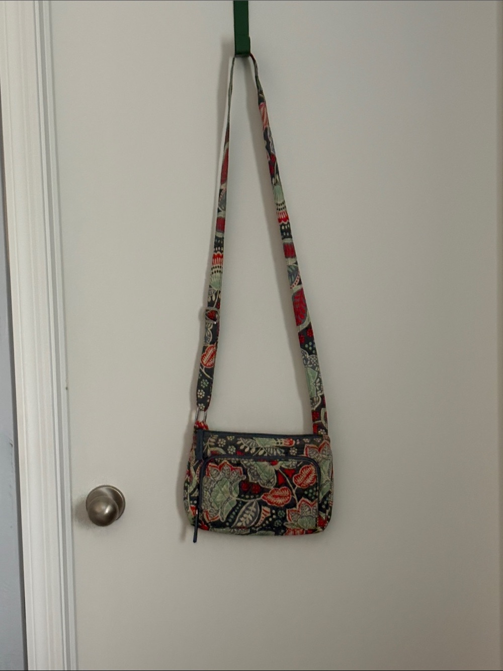 Vera Bradley Navy Multi Floral Quilted Crossbody